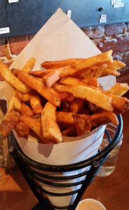 Belgian fries, fried in duck fat, from Duckfat, in Portland, Maine